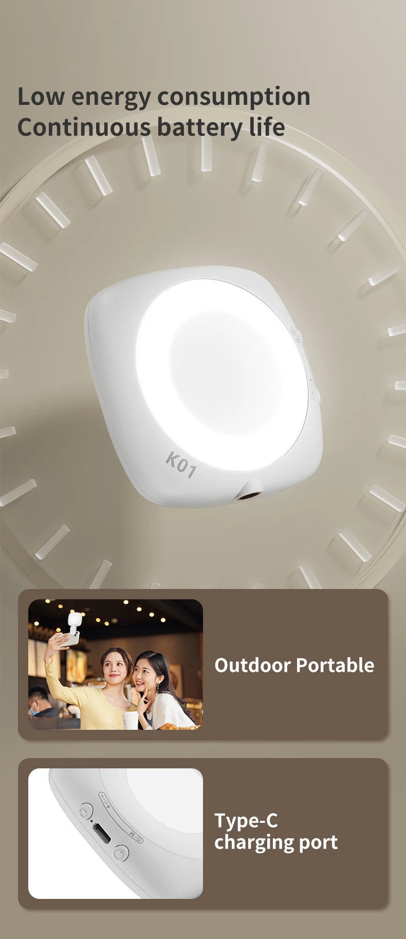 Luz para Selfie de teléfono