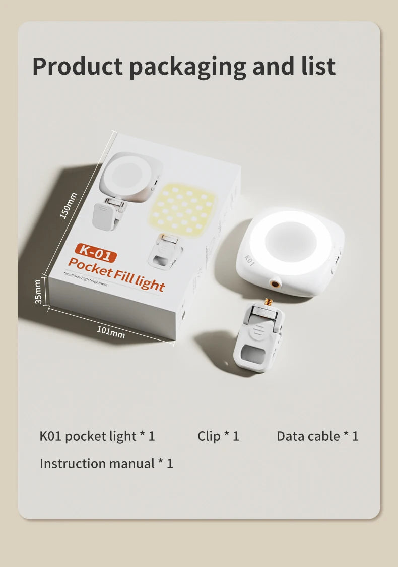 Luz para Selfie de teléfono